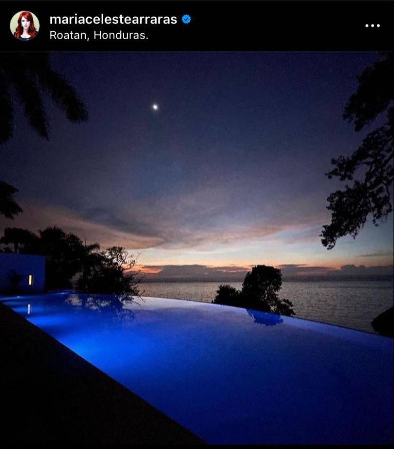 Y es que al parecer está encantada con los hermosos paisajes que el lugar ofrece. 