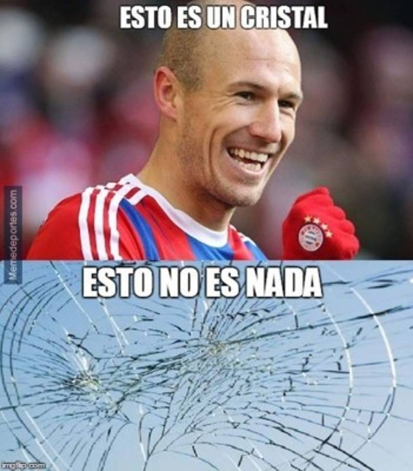 Robben y un cristal = Empate.