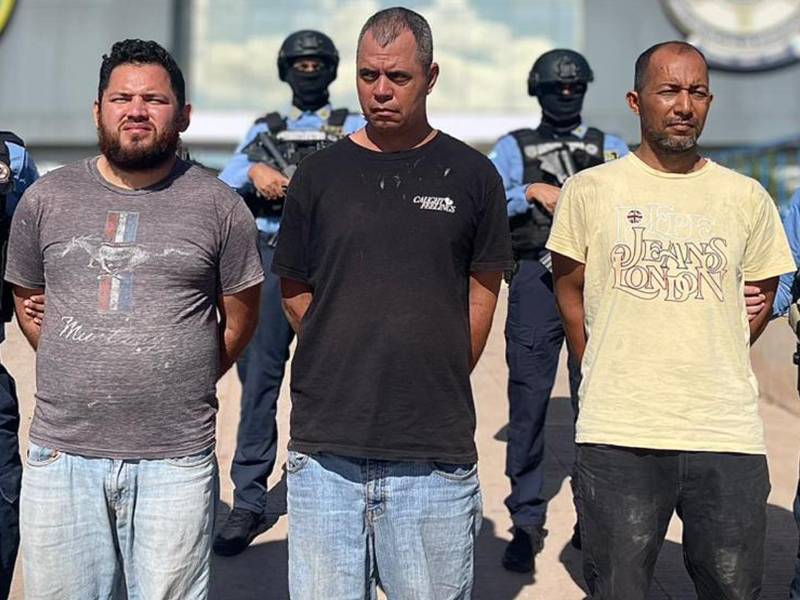 A Alex Sánchez Suazo, Selvin Omar Martínez López y César Naviad López les dictaron detención judicial.