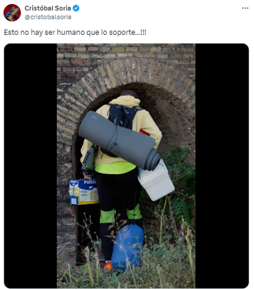 Cristóbal Soria publicó un video titulado: “Esto no hay ser humano que lo soporte”, en el mismo comenta que “Y todavía falta Mbappé”.