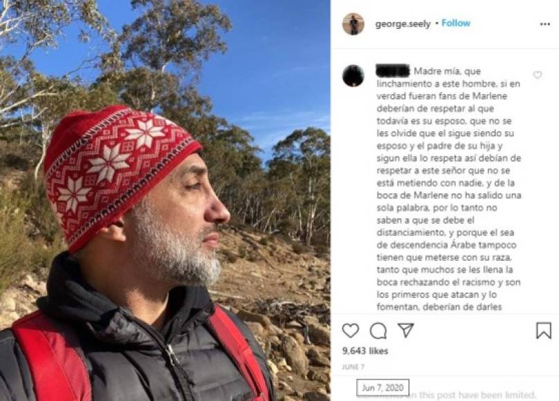 Desde el 7 de junio el ex esposo de la actriz mexicana publicó fotos que daban cuenta de sus vacaciones, todas en un lugar frío y boscoso.<br/>