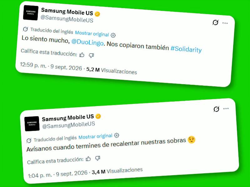 Samsung y Duolingo se burlan del iPhone Duo: así reaccionaron las redes