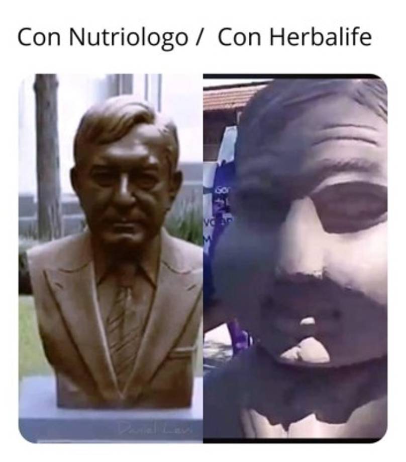 Muchas de las bromas se centran en el aspecto 'abultado' de la escultura.