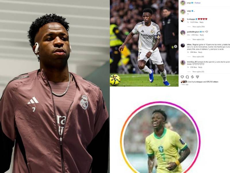 El cambio en las redes sociales de Vinicius tras ser silbado en el partido ante Sevilla.