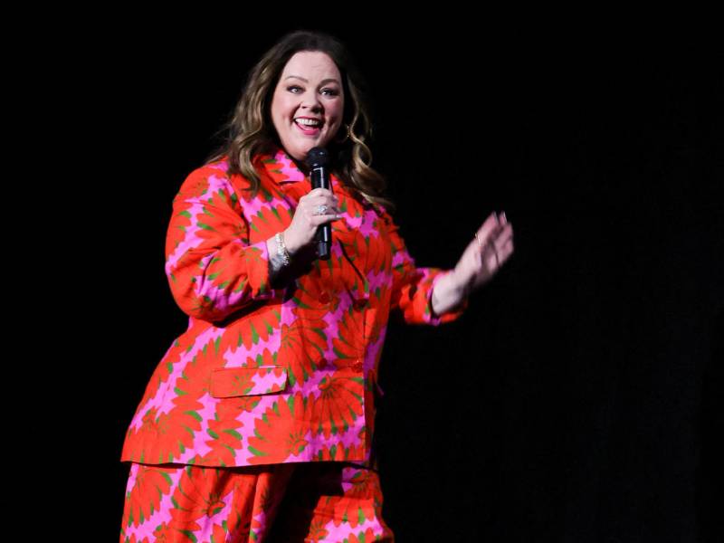 Melissa McCarthy promovió la película La Sirenita, donde hace el rol de Úrsula, durante el CinemaCon.