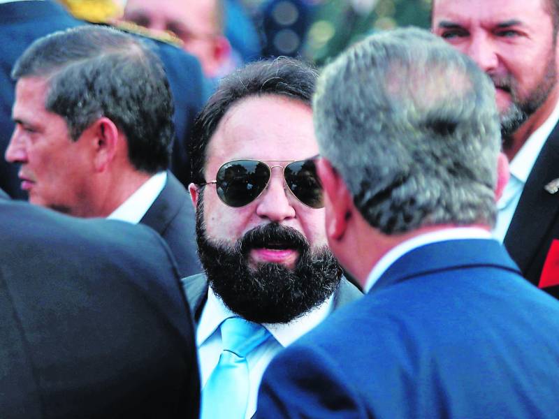 El presidente del Congreso Nacional, Luis Redondo, en un evento conmemorativo de fiestas patrias.