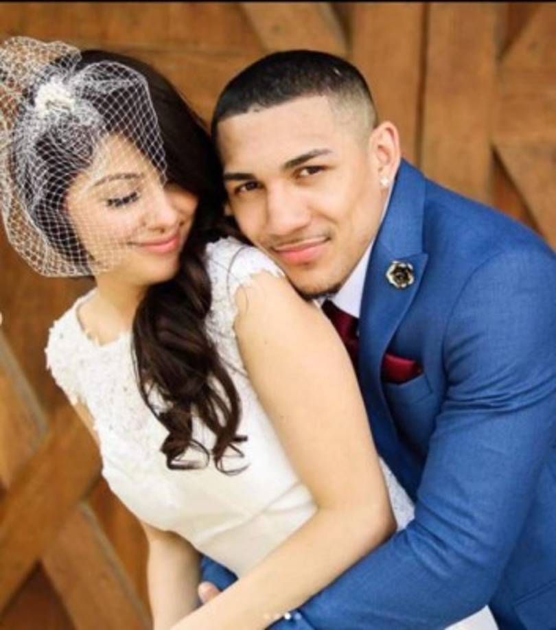 Teófimo López y Cynthia Lopez se casaron en el 2019 luego de varios años de noviazgo.