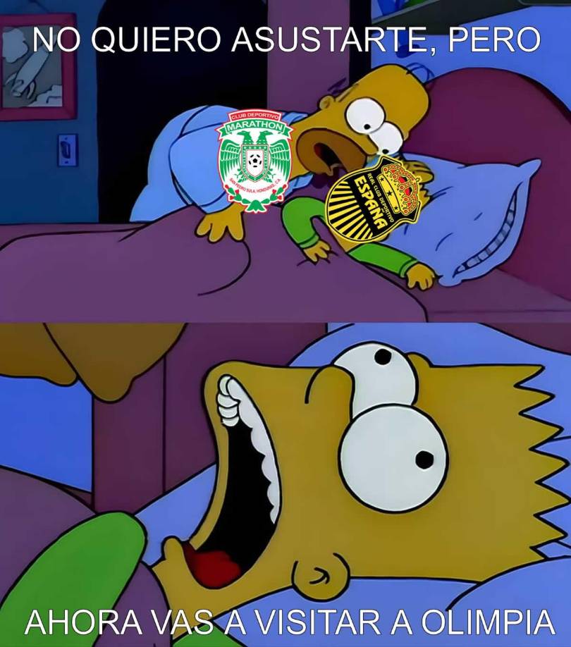 Los mejores memes que dejó la goleada que le metió el Marathón (0-3) al Real España en el derbi sampedrano por la jornada 14 del Torneo Apertura 2024 de la Liga Nacional de Honduras.