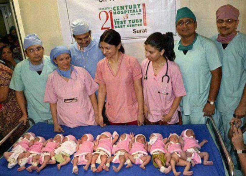 Esta imagen se hizo viral junto al caso del parto de los diez bebés, lo que es cierto, que estos niños no son de la Sudáfrica.