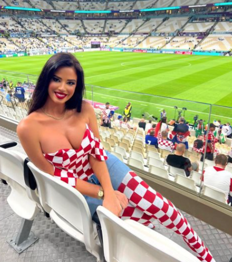 “Haré que me hagan algo rápido o pegaré la bandera croata en la ropa que me guste. Eso es lo que hice en Qatar”, recuerda la influencer.