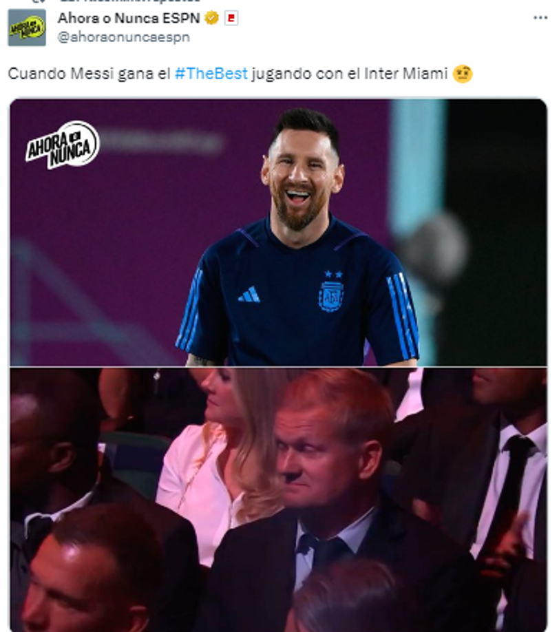 Messi fue protagonista: Los jocosos memes que dejó el premio The Best