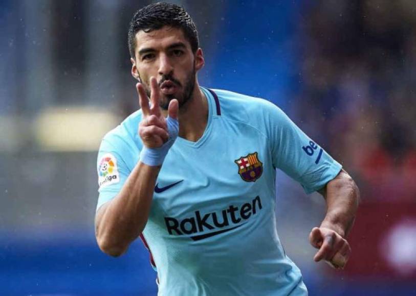 Luis Suárez: El delantero uruguayo del FC Barcelona es segundo en la tabla de goleo y tiene 20 goles.