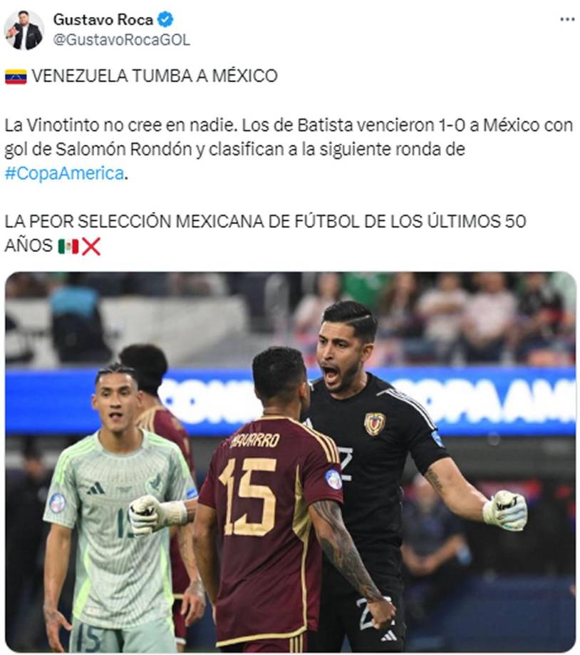 Gustavo Roca, periodista de Diario Diez, cree que esta es “la peor selección mexicana de fútbol de los últimos 50 años”.