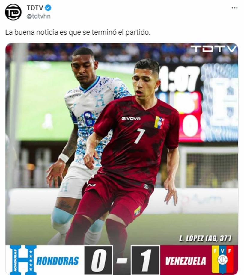 Todo Deportes TV - Para el canal televisio “la buena noticia es que se terminó el partido”.