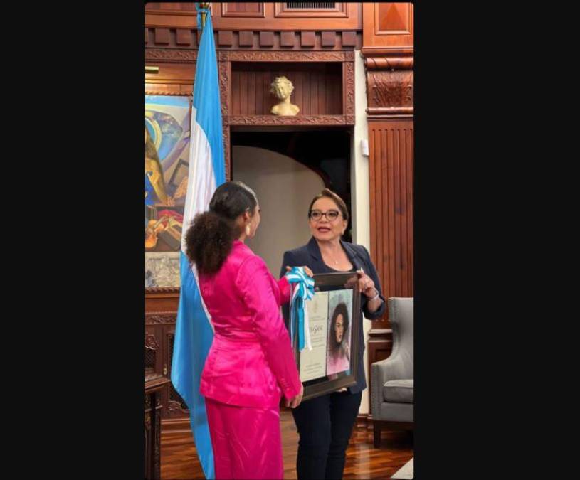 FOTOS: Así fue la reunión de la presidenta Xiomara Castro con Cesia Sáenz