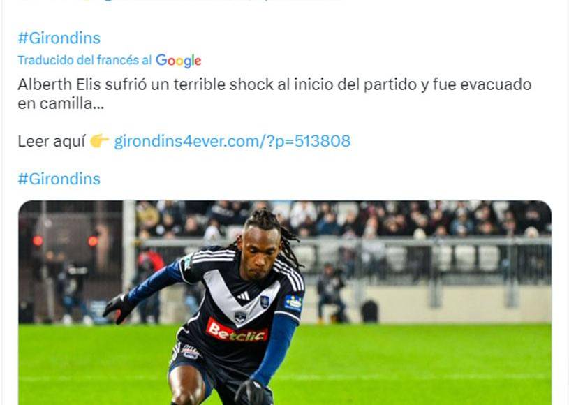 Páginas alusivas al club Budeos también informaron sobre el catracho.