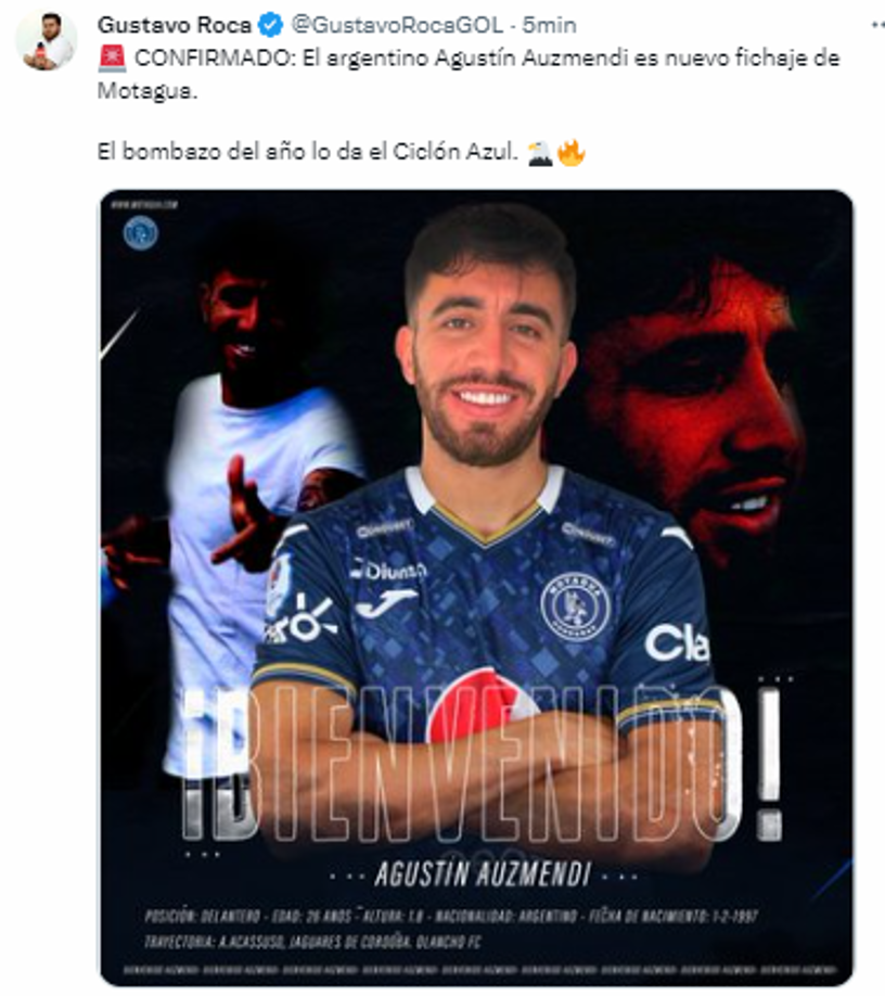 Gustavo Roca de Diario DIEZ: “El bombazo del año lo da el Ciclón Azul”.