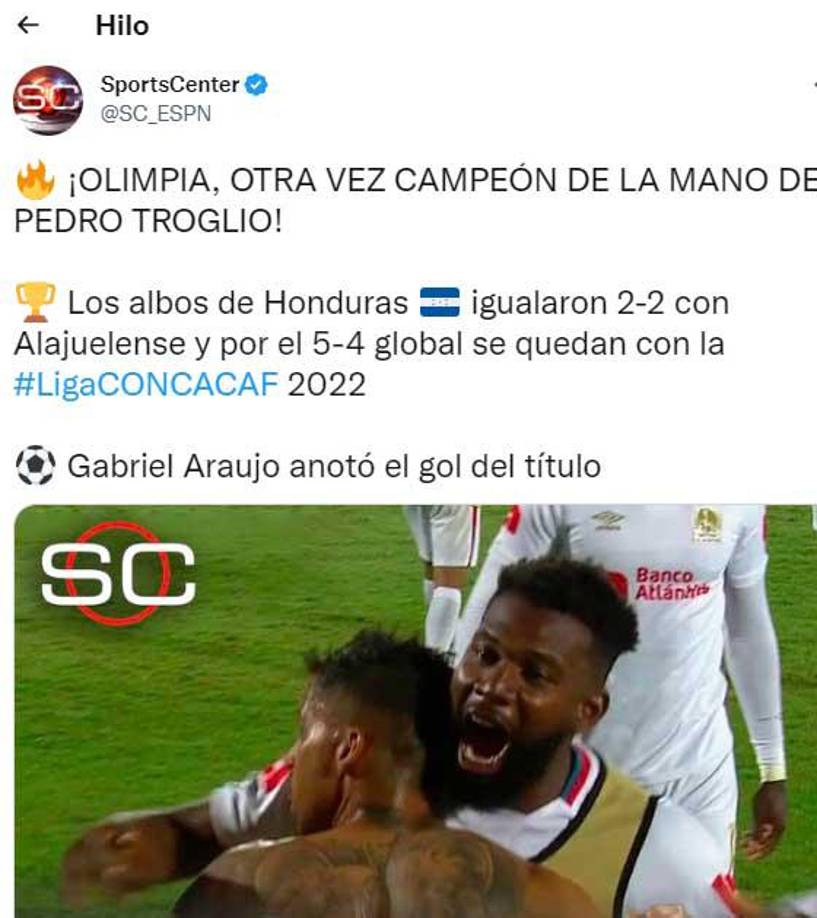 El título del Olimpia trascendió fronteras. Nuevamente destacan el trabajo realizado por Pedro Troglio.