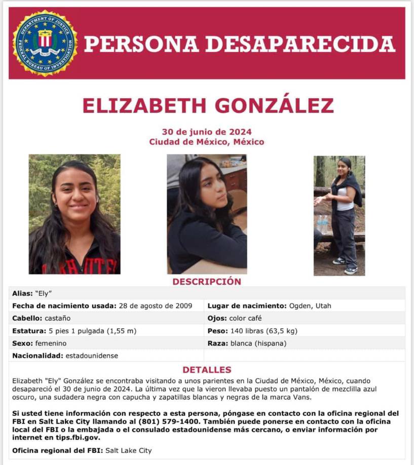 González nació en Ogden, Utah, mide 1,55 metros, pesa 140 libras (63 kilos) y tiene el cabello y los ojos castaños.