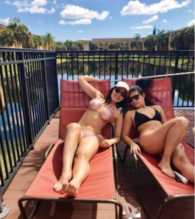 Virginia Varela disfrutando de sus vacaciones.