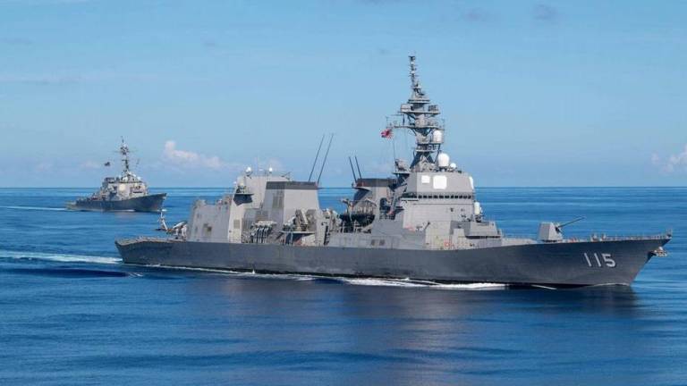 El destructor “USS Milius” está equipado con misiles guiados.