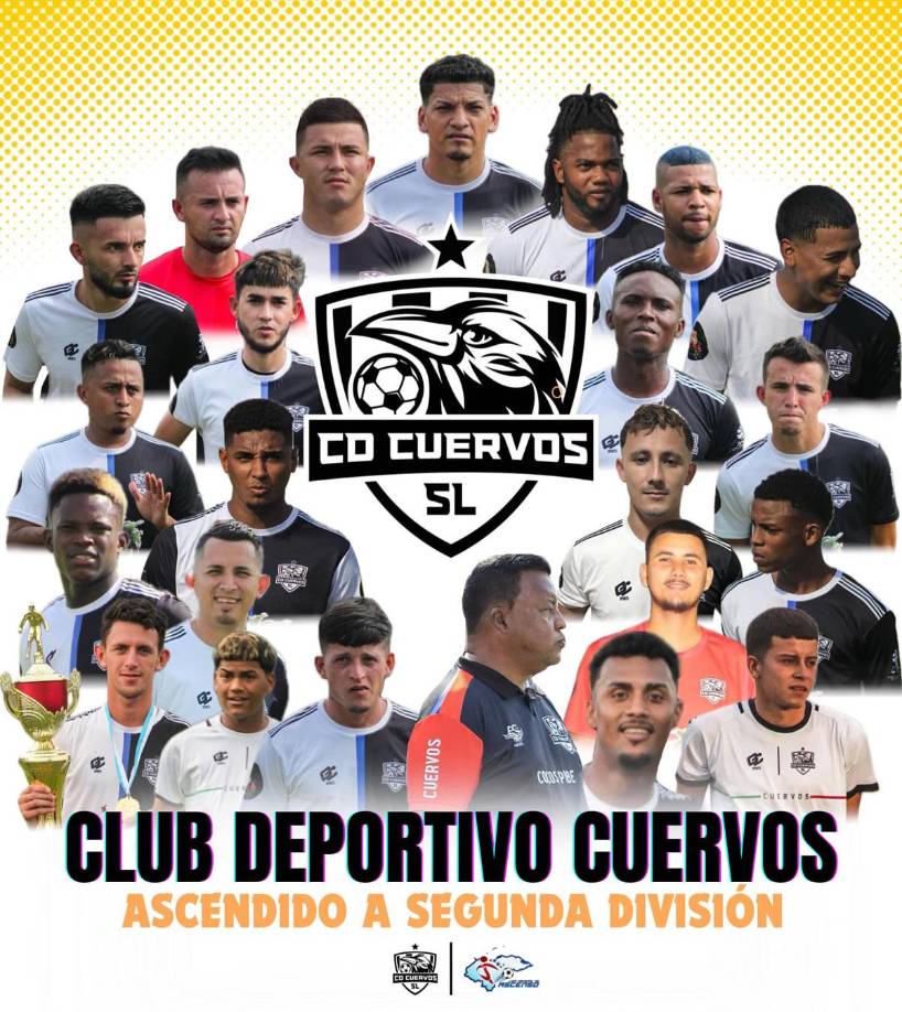 El Club Deportivo Cuervos de San Luis, Santa Bárbara, ascendió a la Segunda División y ahora jugará en la Liga de Ascenso de Honduras, contanto con una entrenadora española.