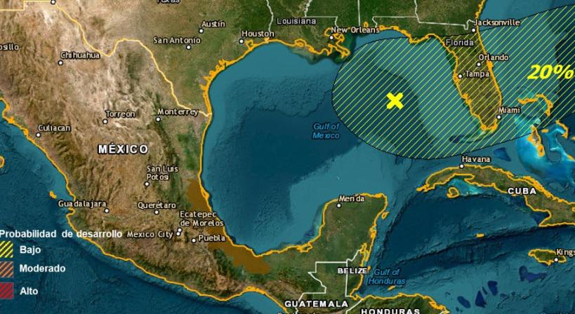 Área de baja presión en el Golfo de México puede ser la primera tormenta de la temporada