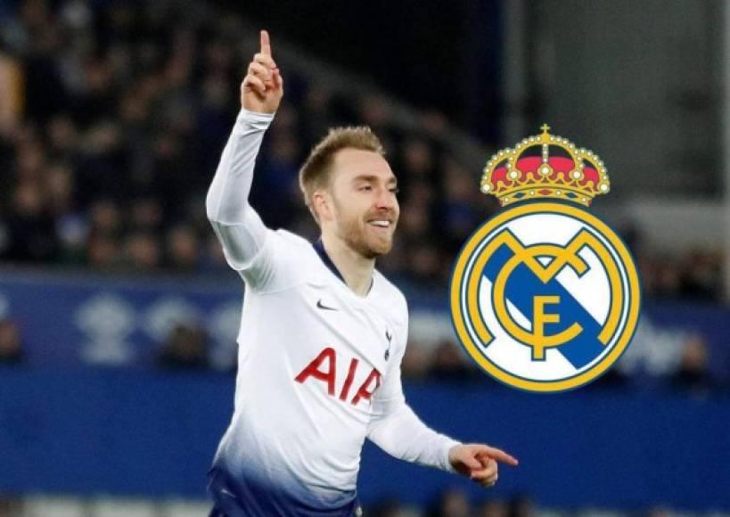 Christian Eriksen: Todo apunta a que el crack danés dejará al Tottenham para unirse al centro del campo del Real Madrid en la próxima campaña.
