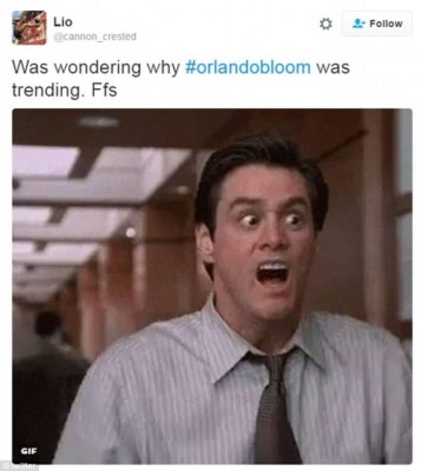Jim Carrey me preguntaba porque Orlando Bloom era tendencia.