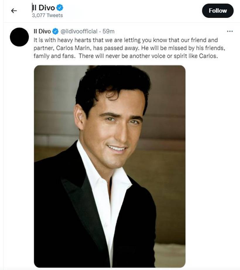 Marín se encontraba ingresado en la Unidad de Cuidados Intensivos (UCI) de un hospital de Manchester (Reino Unido), entubado y en coma inducido.