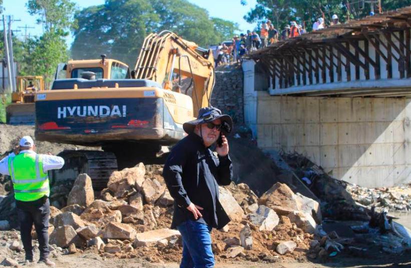 Habilitan el paso en la plancha de Cemcol en San Pedro Sula