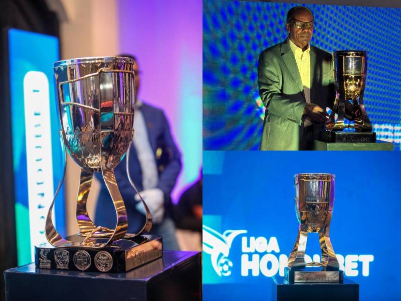 Las fotos de la nueva Copa de la Liga Nacional de Honduras.