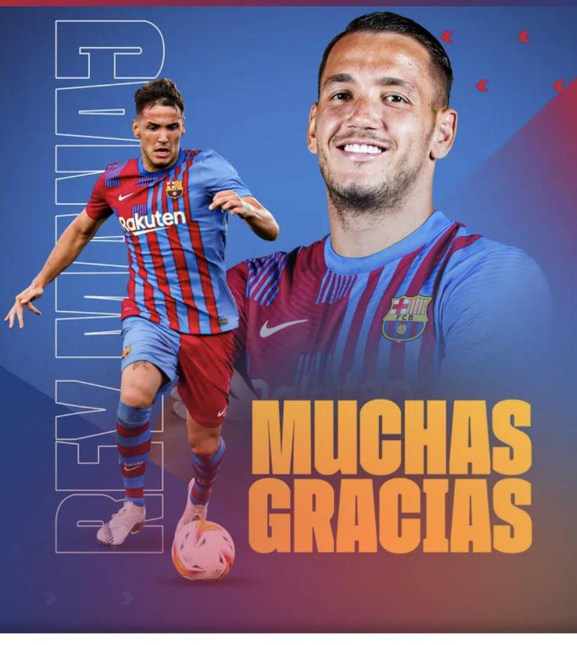 OFICIAL: El FC Barcelona anunció la salida del atacante Rey Manaj. El delantero jugará en el Watford de Inglaterra.