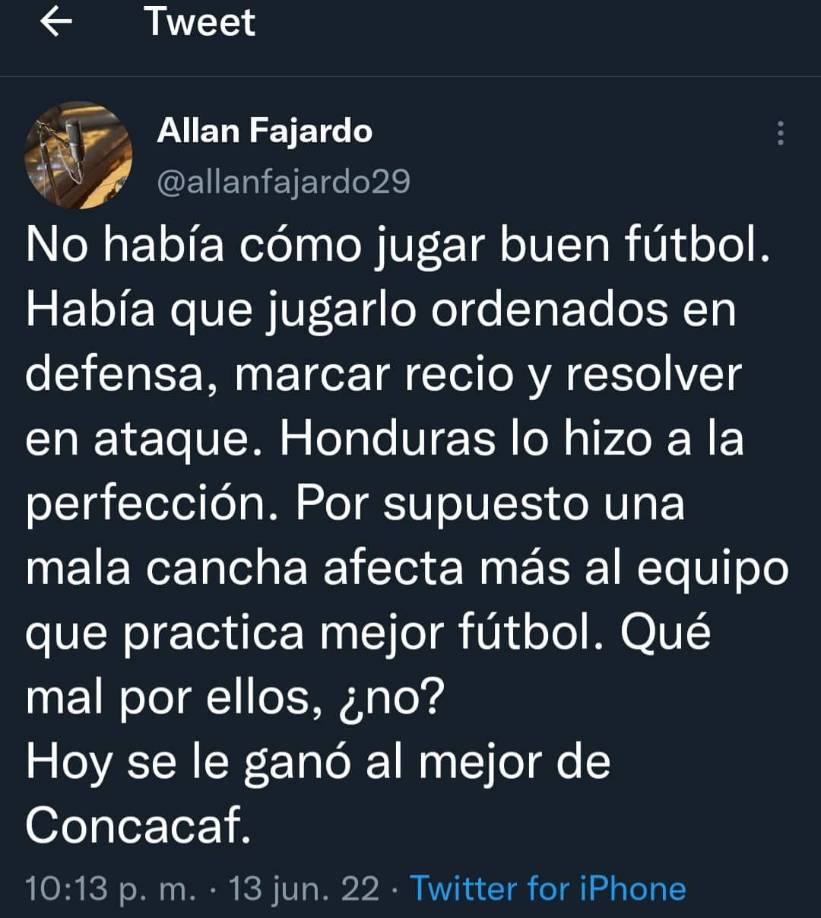 Allan Fajardo y su punto de vista.