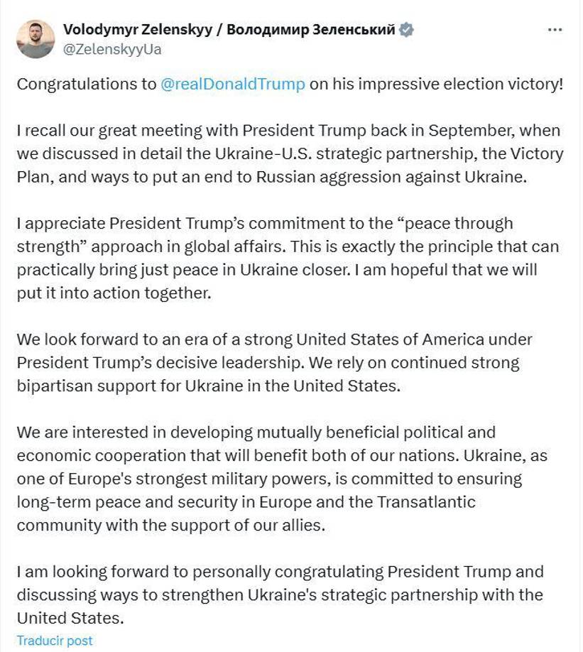 Volodímir Zelenski, presidente de Ucrania. 