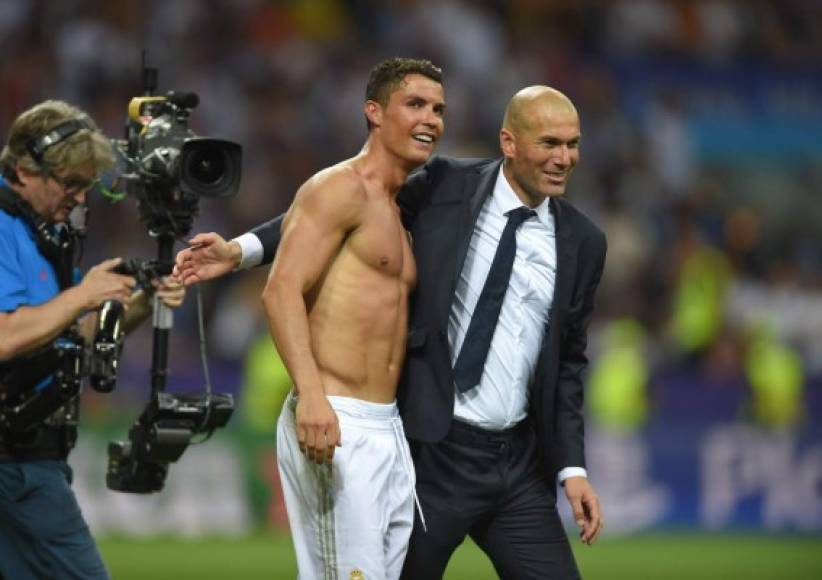 Zidane y Cristiano Ronaldo, dos claves en la Undécima. Foto EFE.