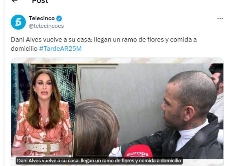 Prensa española ha reaccionado sorprendida por el regalo que le dieron a Alves.