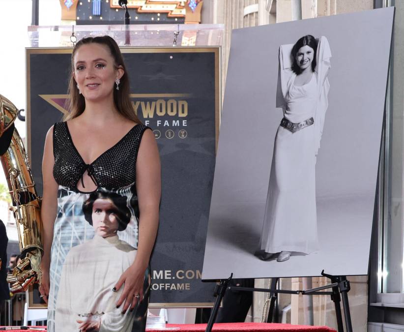 Carrie Fisher es homenajeada con una estrella en el Paseo de la Fama de Hollywood