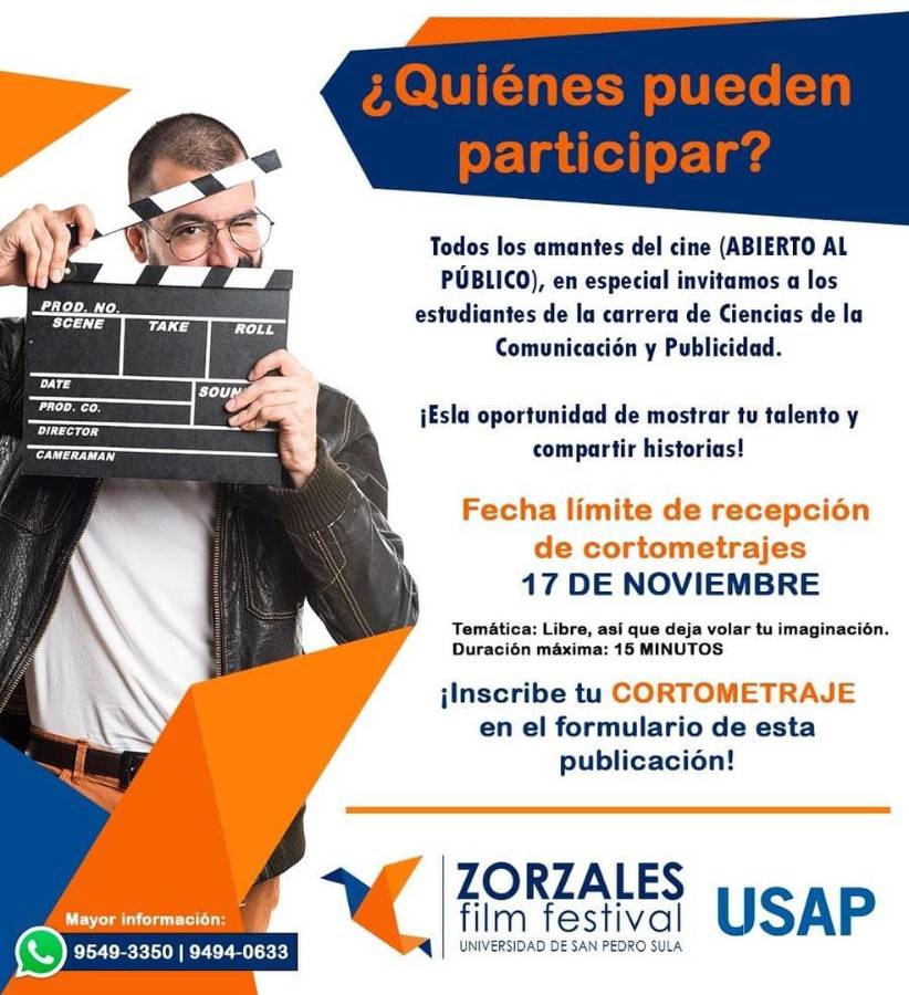 Usap abre inscripciones para participar en festival de cine