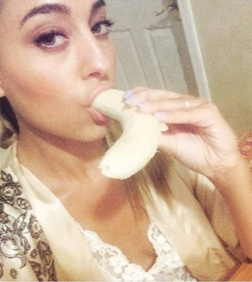 Paola en una de sus fotos con los que causó revuelo.