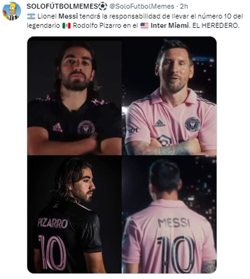 Messi fue víctima de memes tras su presentación con el Inter Miami
