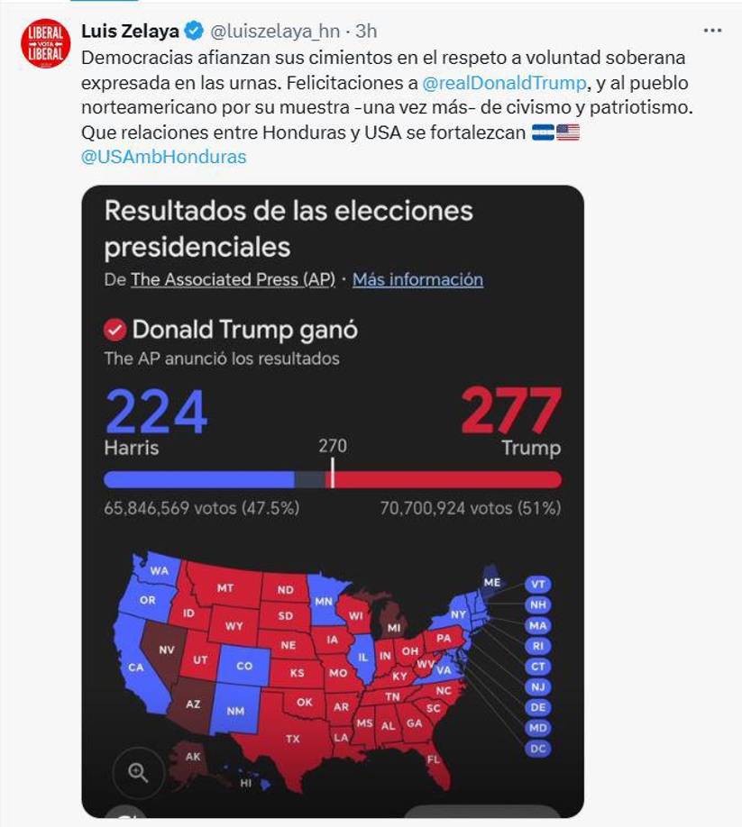 Luis Zelaya, precandidato presidencial del Partido Liberal, dijo que “las democracias afianzan sus cimientos en el respecto a la voluntad expresada en las urnas”. 