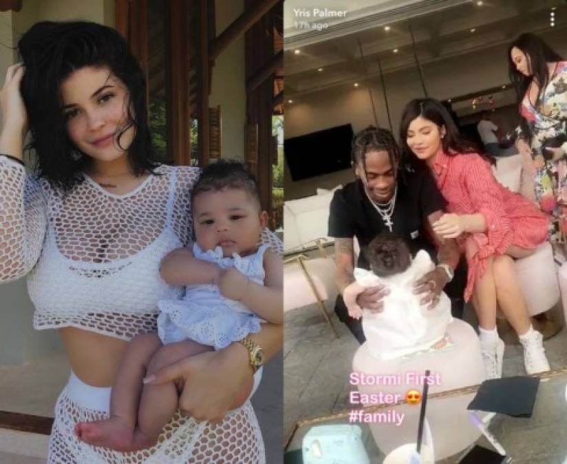 Con el rapero tuvo a su primera hija, Stormi Webster. Con la llegada de la bebé Kylie ha cambiado su postura frente a las redes sociales ha cambiado y se vuelto más prudente a la hora de compartir detalles de su vida privada.