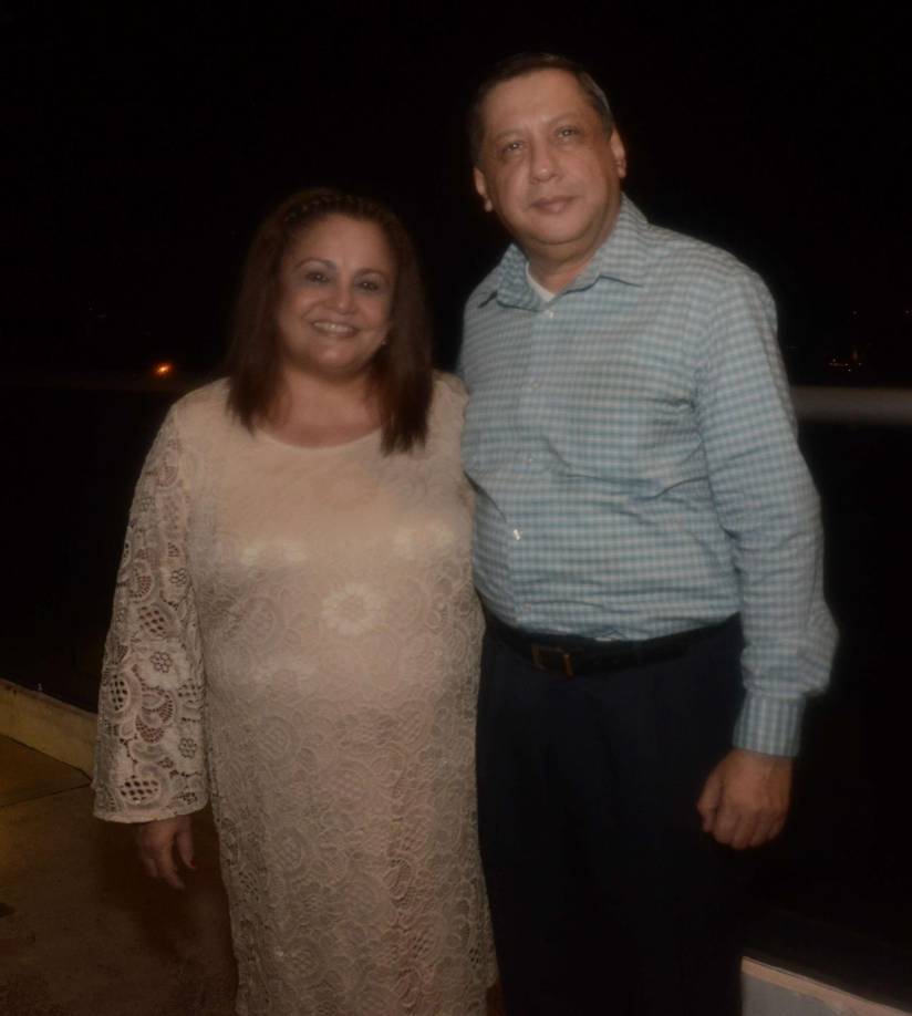 María Elena Erazo y René Gavarrete