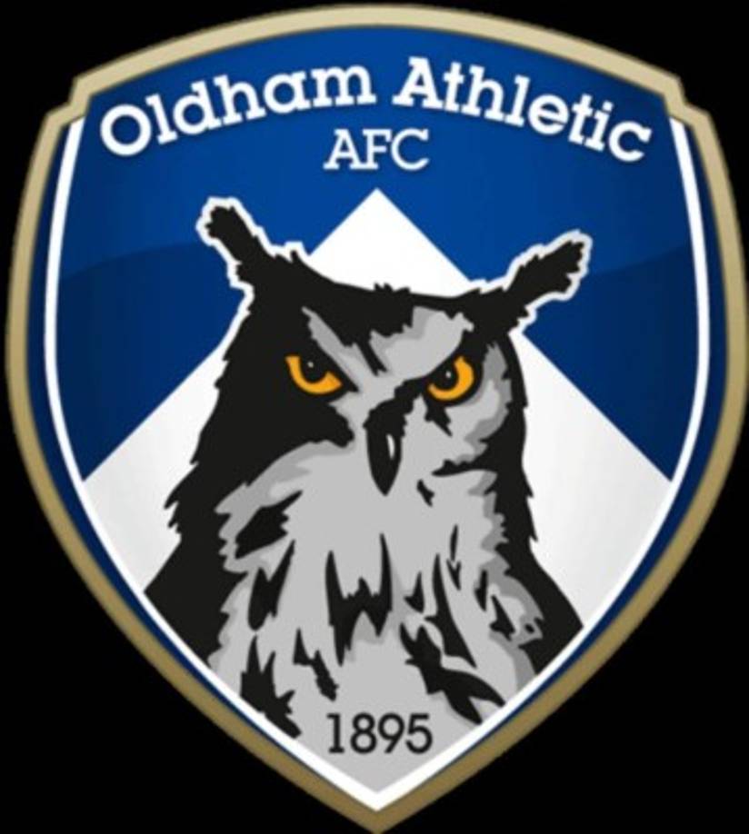 Oldham Athletic. Este equipo participa en la Liga 1 de Inglaterra, la imagen de su mascota es muy curiosa.