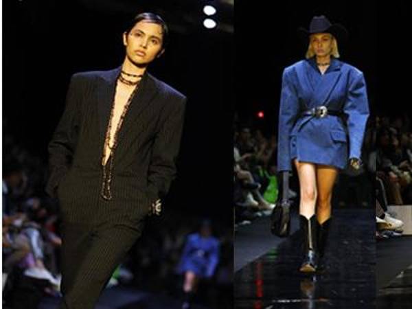 La marca ‘Ary Villa’ presentó una colección que propone prendas que propone un estilo que combina lo gótico con lo norteño con prendas base en mezclilla combinadas con piel, textiles tejidos y telas de algodón lisas, tipo sastre.