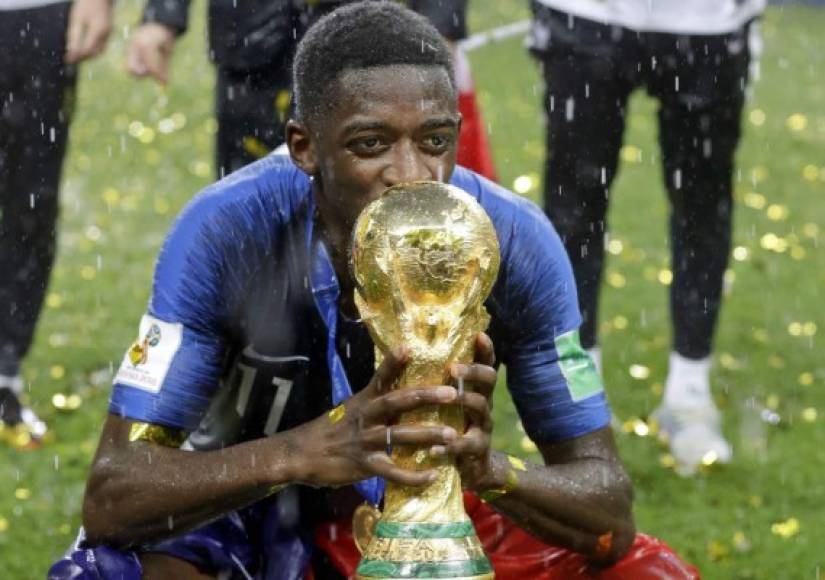 Ousmane Dembélé ha subido su ficha desde que aterrizó en Barcelona, este año ha subido tres puestos en la clasificación de los franceses mejor pagados. Ya es campeón del mundo.