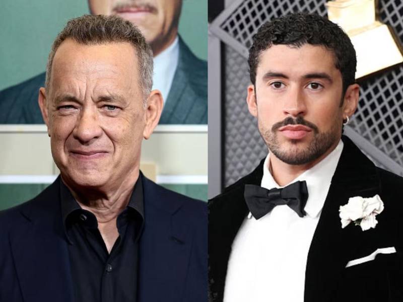Tom Hanks y Bad Bunny podrían compartir el set en una película sobre béisbol.