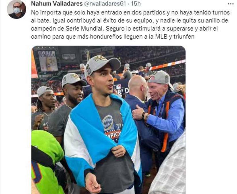 Nahum Valladares y su gran mensaje en honor a Mauricio Dubón.