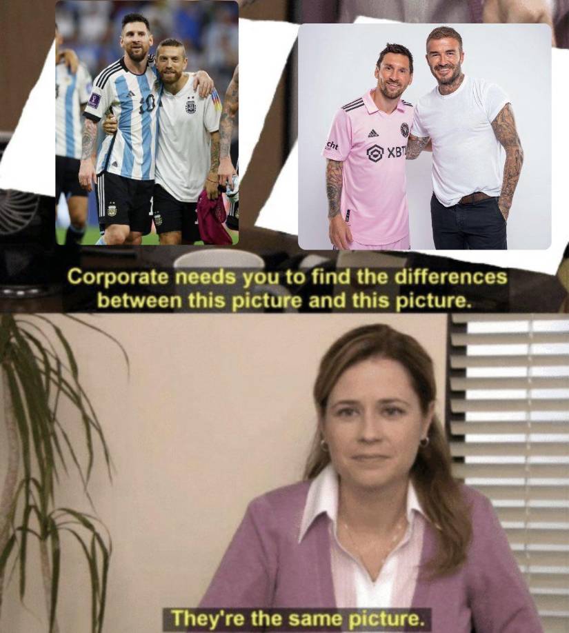 Messi fue víctima de memes tras su presentación con el Inter Miami